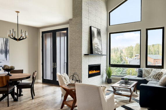 Furnished living room at Rendezvous Residences